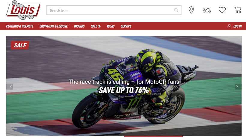 mejores tiendas de motos outlets paginas accesorios equipamiento online fisicas oulet louis