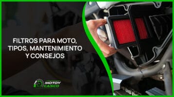 tipos filtros moto aceite aire combustible